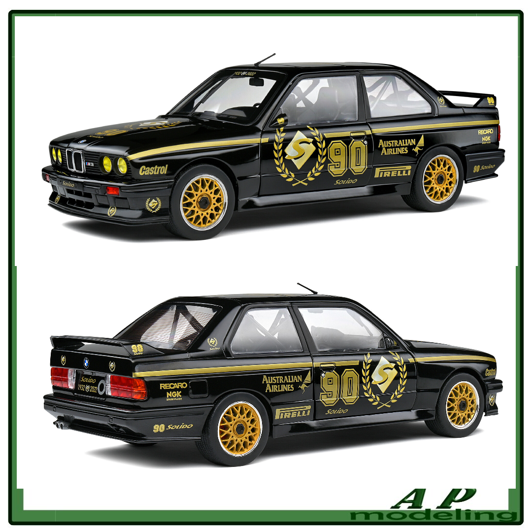 modellino auto 1:18 BMW m3 e30 edizione limitata della solido modellini in scala