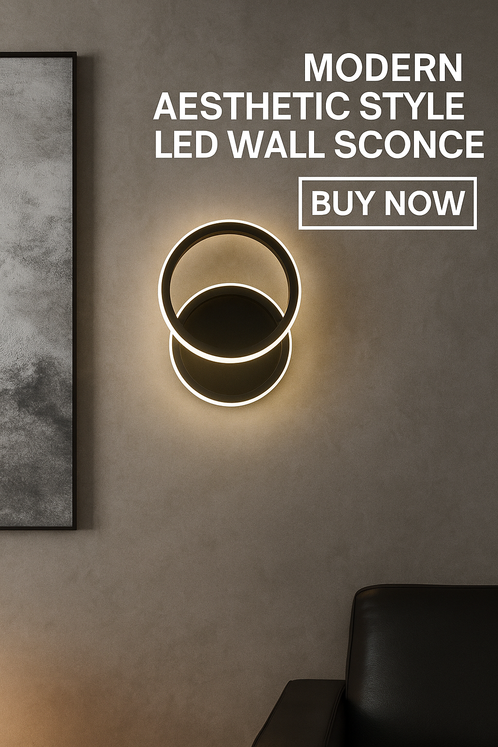 Applique led nero lampada da parete doppia emissione di luce 18w 3 tonalità luce