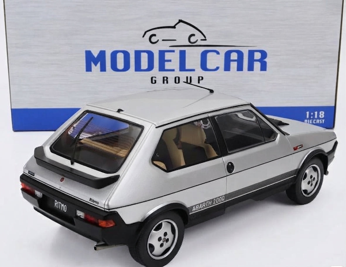 modellino auto scala 1/18 fiat ritmo tc 125 abarth grigio modellini collezione