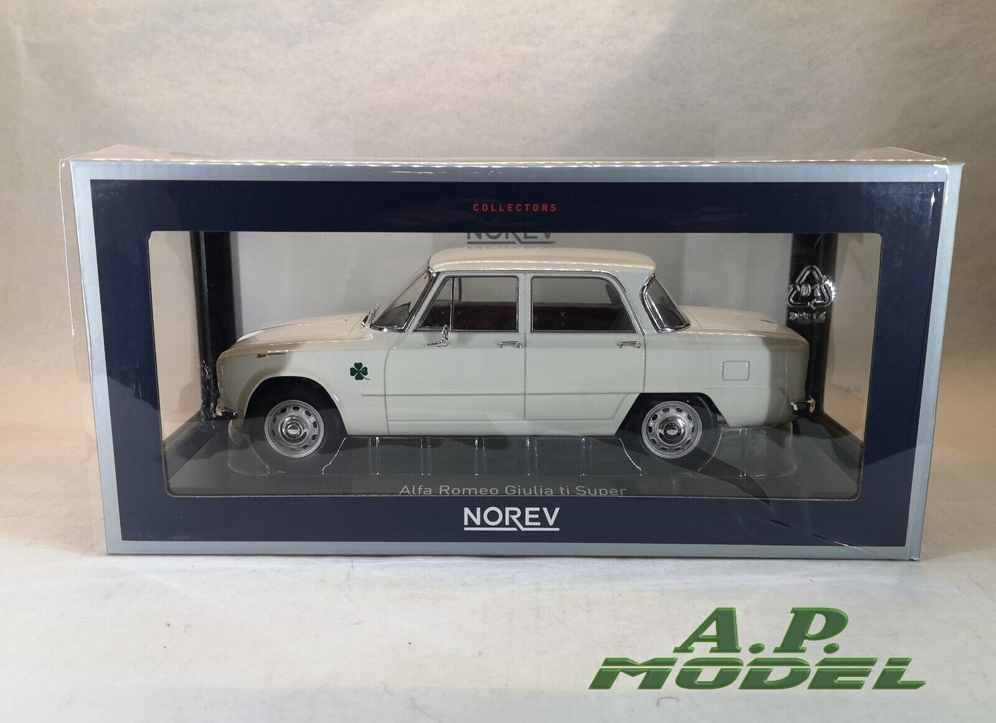 modellino auto 1:18 alfa romeo giulia TI super del 1963 modellini della norev