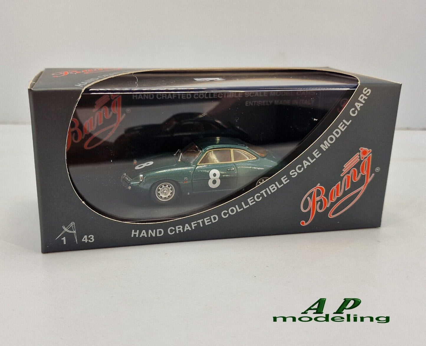 modellino auto 1/43 alfa romeo giulietta sz targa florio del 1961 modellini