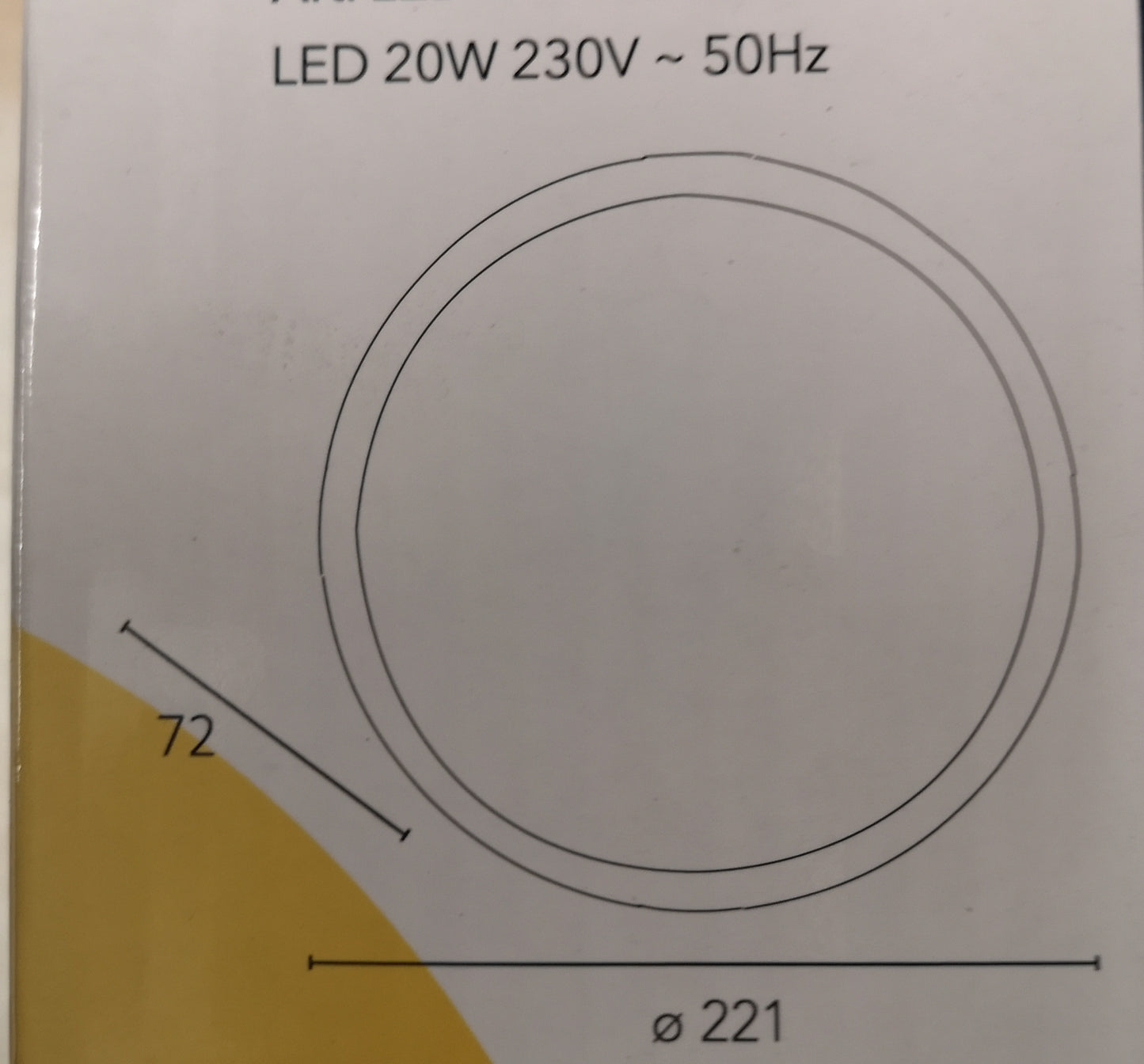 Plafoniera led moderna da esterno IP65 lampada da parete per balcone giardino