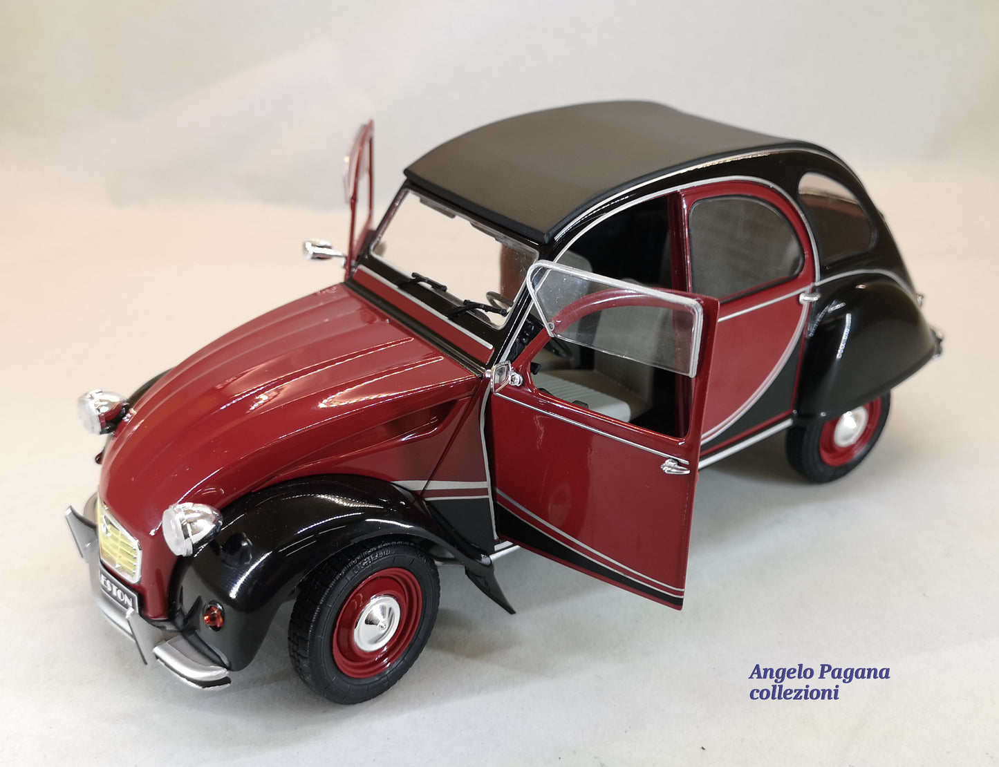 modellino auto 1:18 citroen 2cv 6 charleston modellini vintage della solido