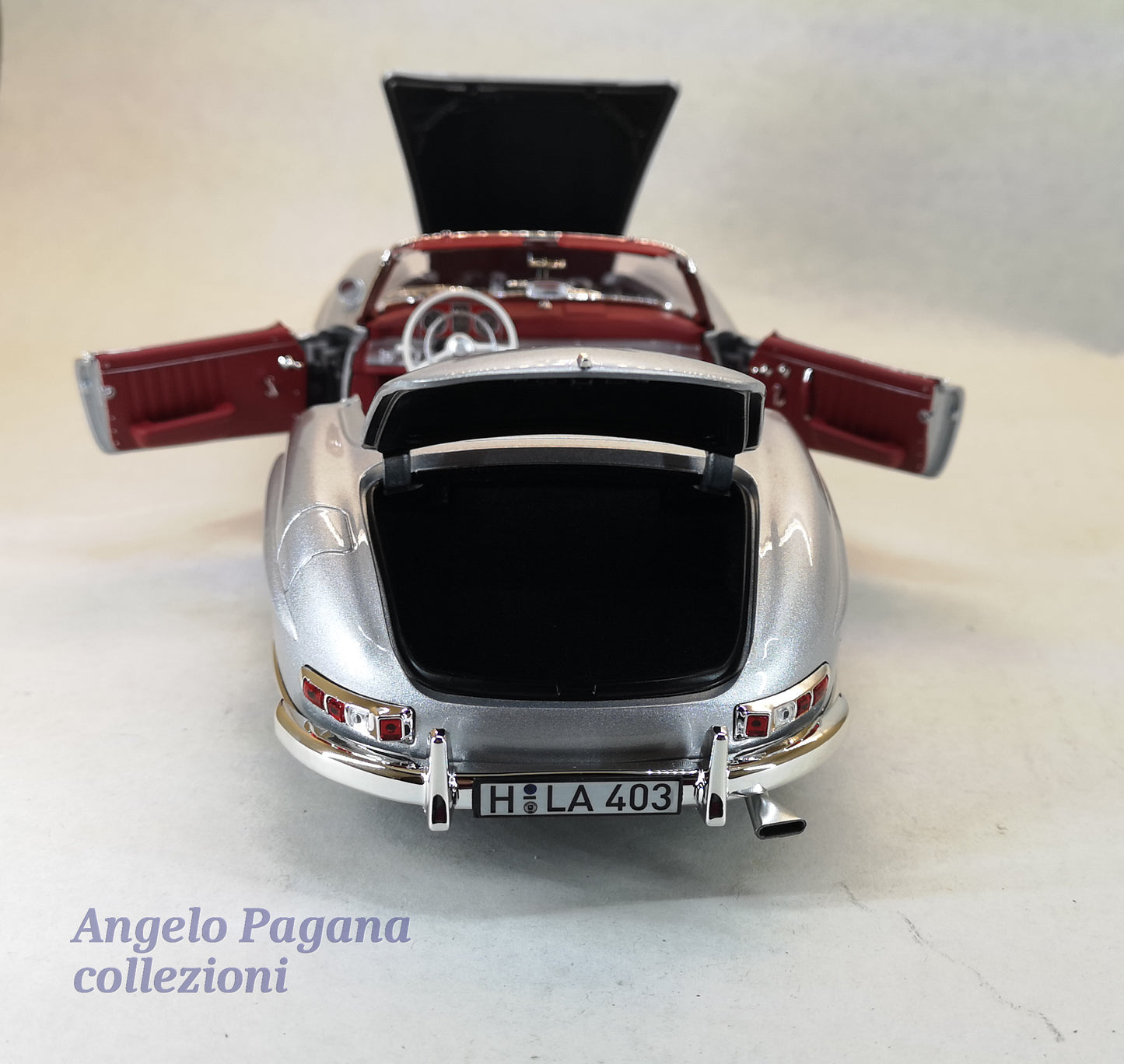 modellino auto 1:18 mercedes benz 300 sl roadster 1957 diecast della norev