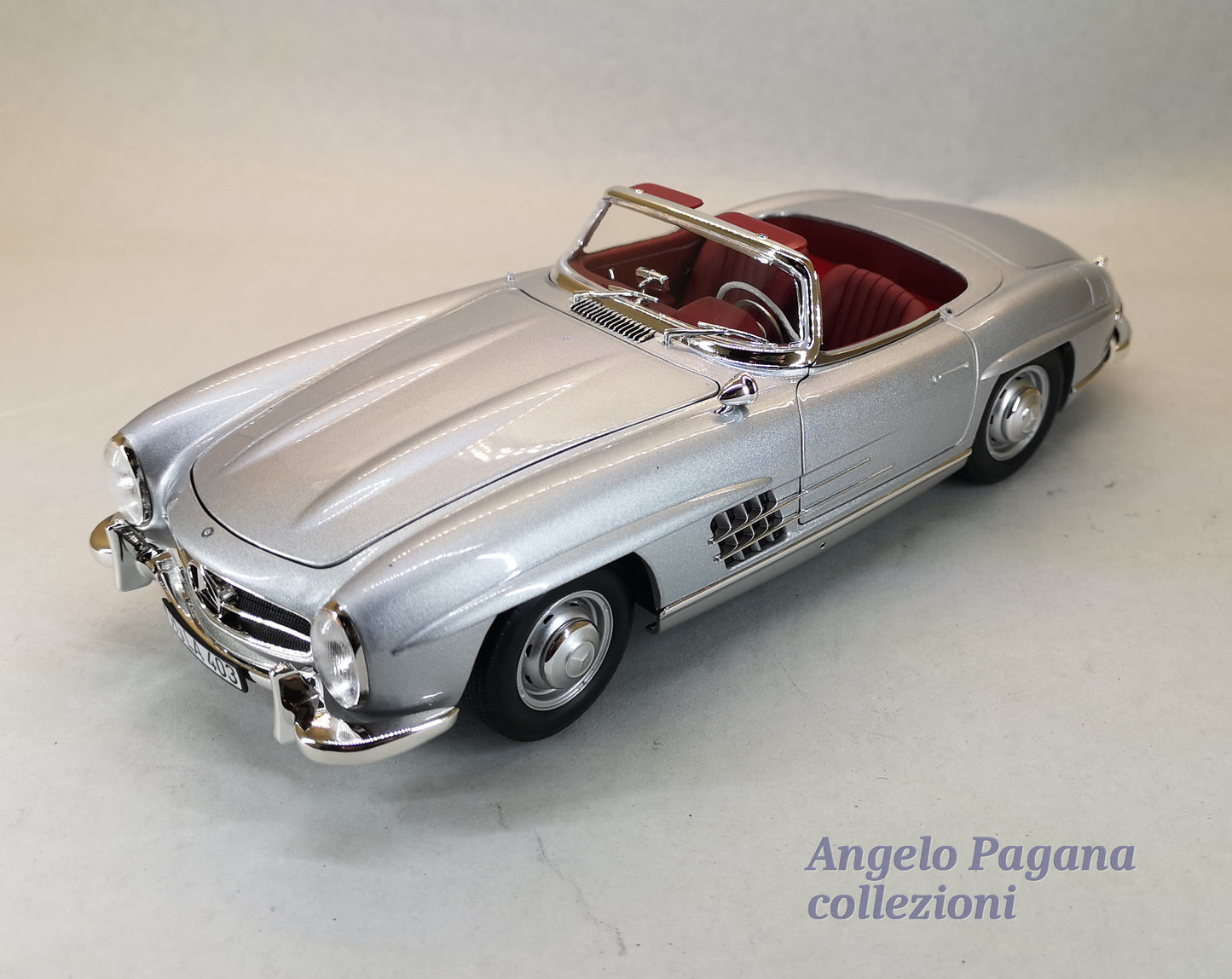 modellino auto 1:18 mercedes benz 300 sl roadster 1957 diecast della norev