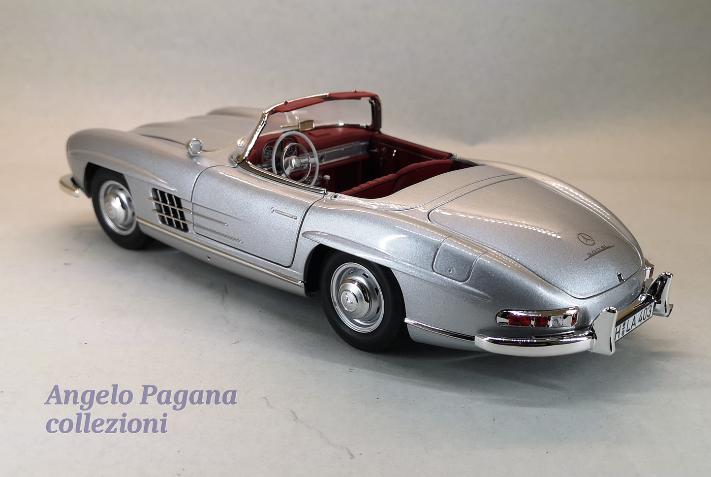 modellino auto 1:18 mercedes benz 300 sl roadster 1957 diecast della norev