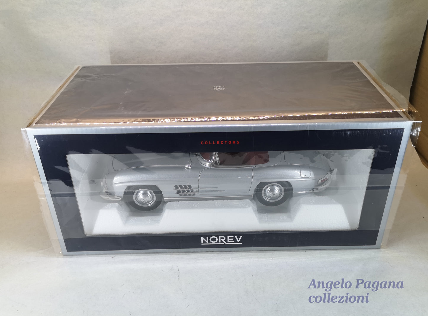 modellino auto 1:18 mercedes benz 300 sl roadster 1957 diecast della norev