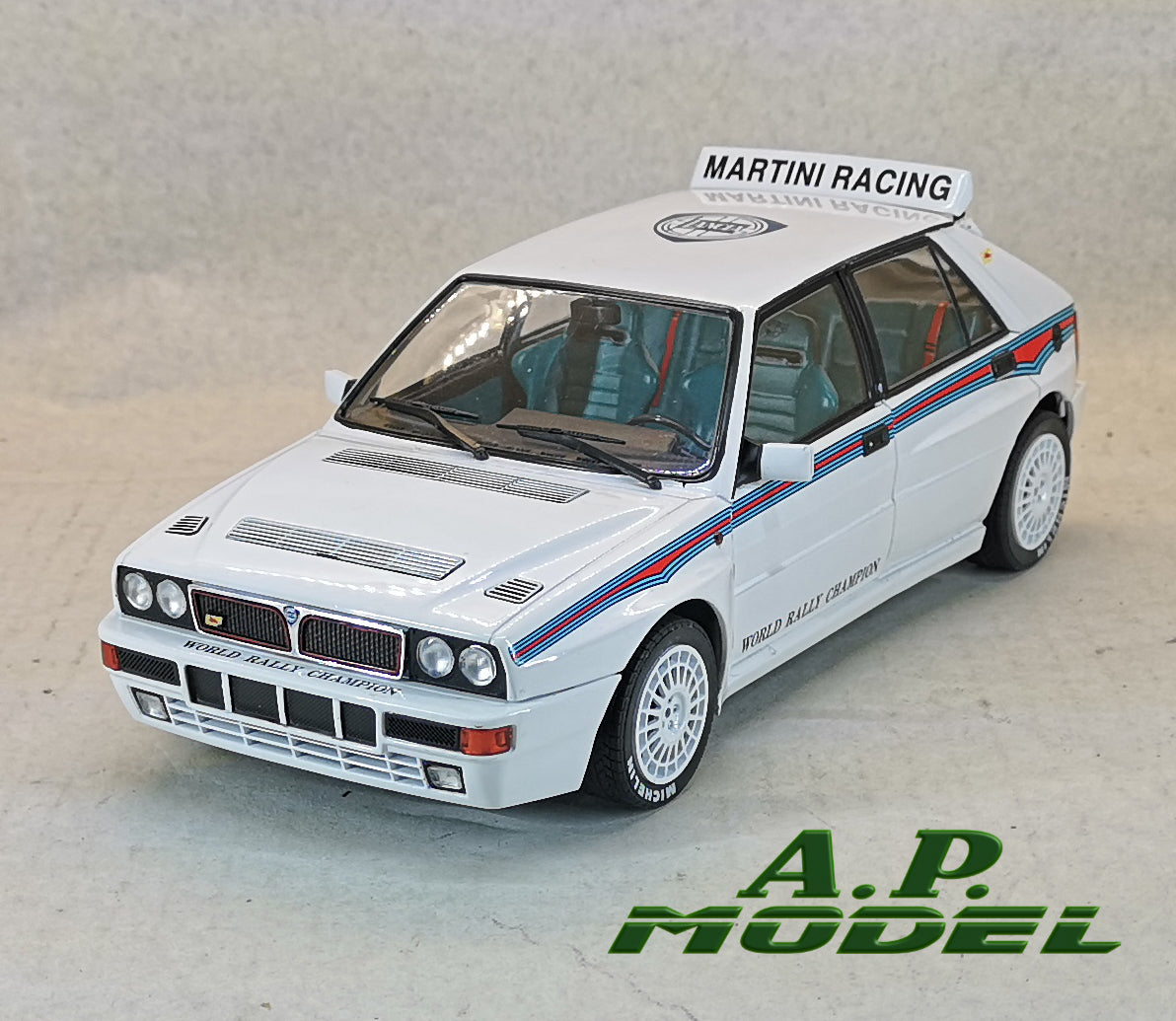 modellino auto 1:18 lancia delta hf integrale evo 1 martini 6 modellini solido