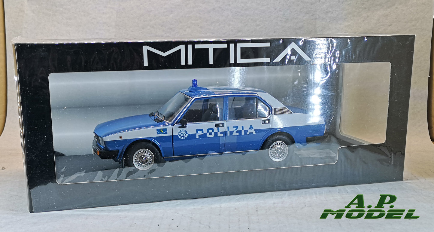 modellino auto 1:18 alfa romeo alfetta 2000 del 1978 della polizia modellini