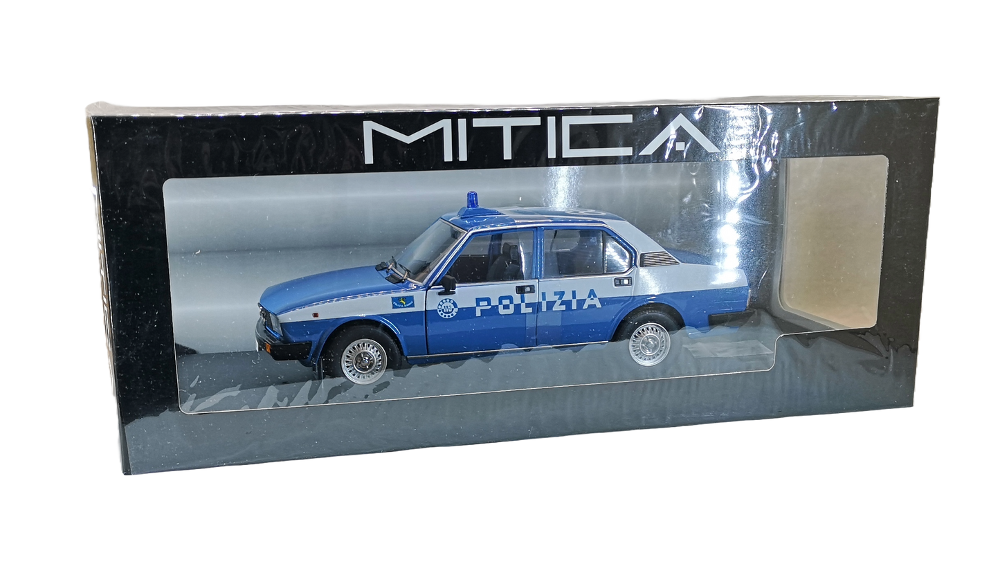 modellino auto 1:18 alfa romeo alfetta 2000 del 1978 della polizia modellini