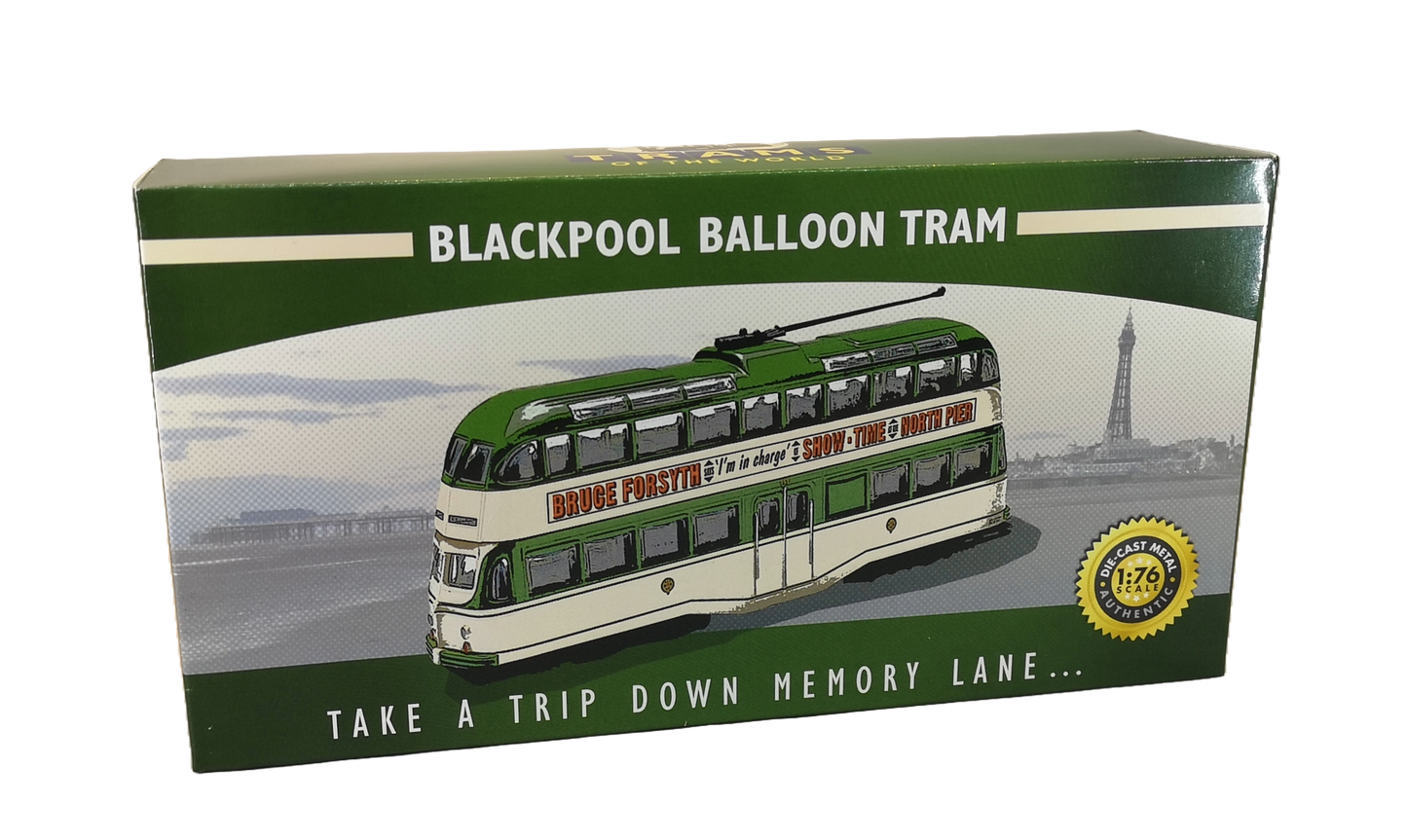 modellino blackpool ballon tram 1960 dell' atlas scala 1:76 modellini