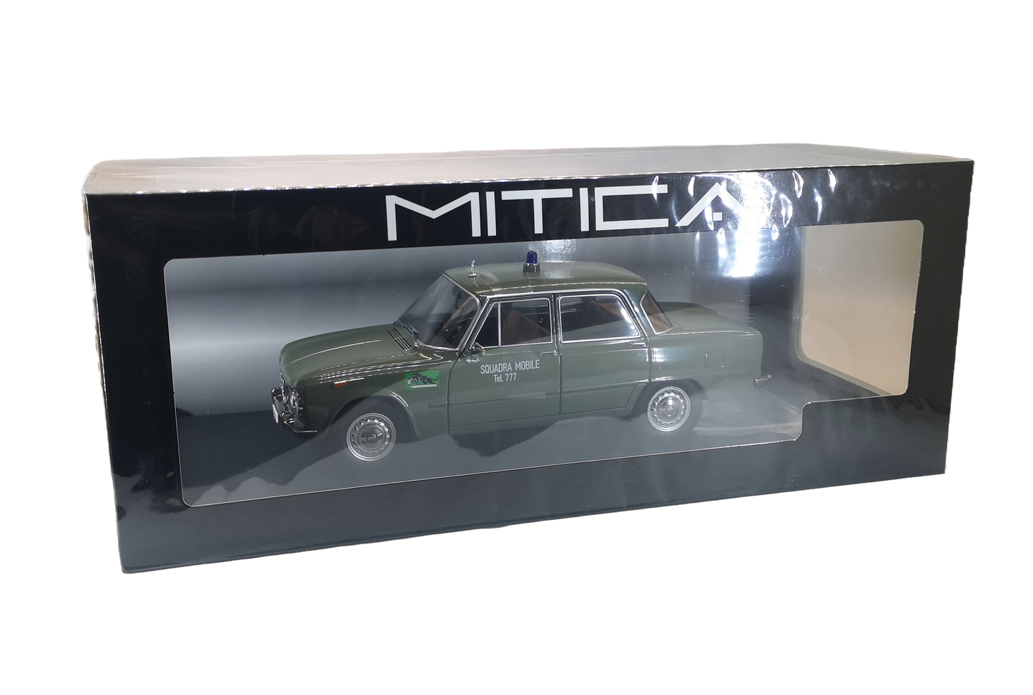 modellino auto polizia scala 1/18 alfa romeo giulia ti del 1963 modellini mitica