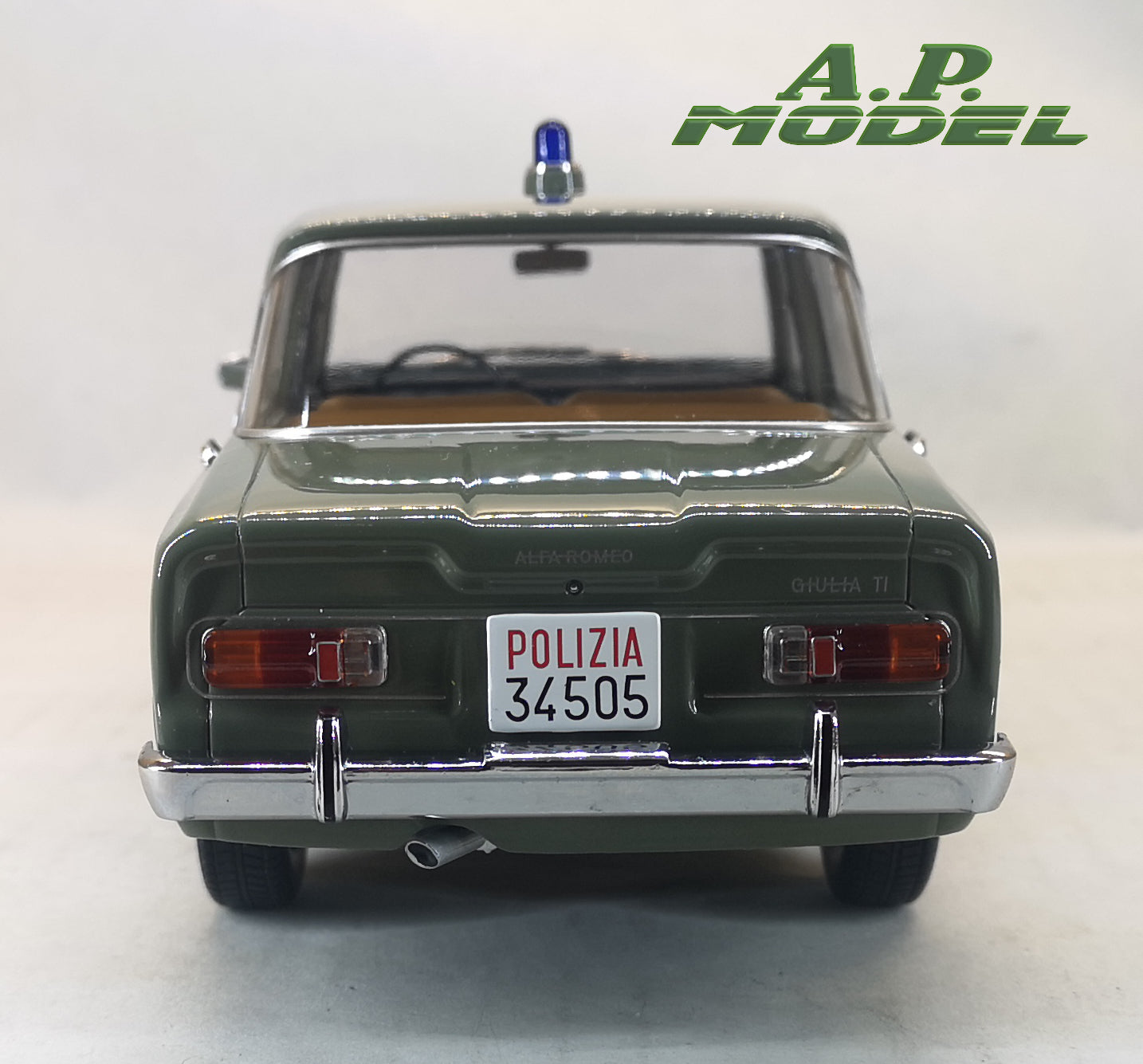 modellino auto polizia scala 1/18 alfa romeo giulia ti del 1963 modellini mitica