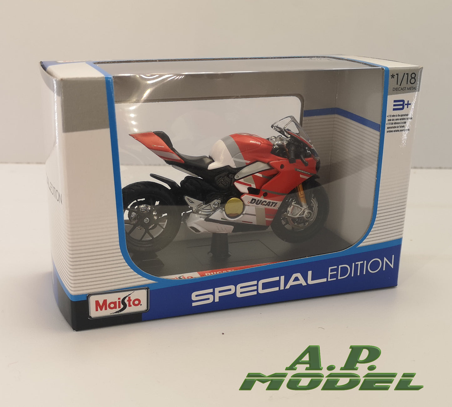 modellino moto scala 1:18 ducati panigale v4 s corse modellini di motociclette