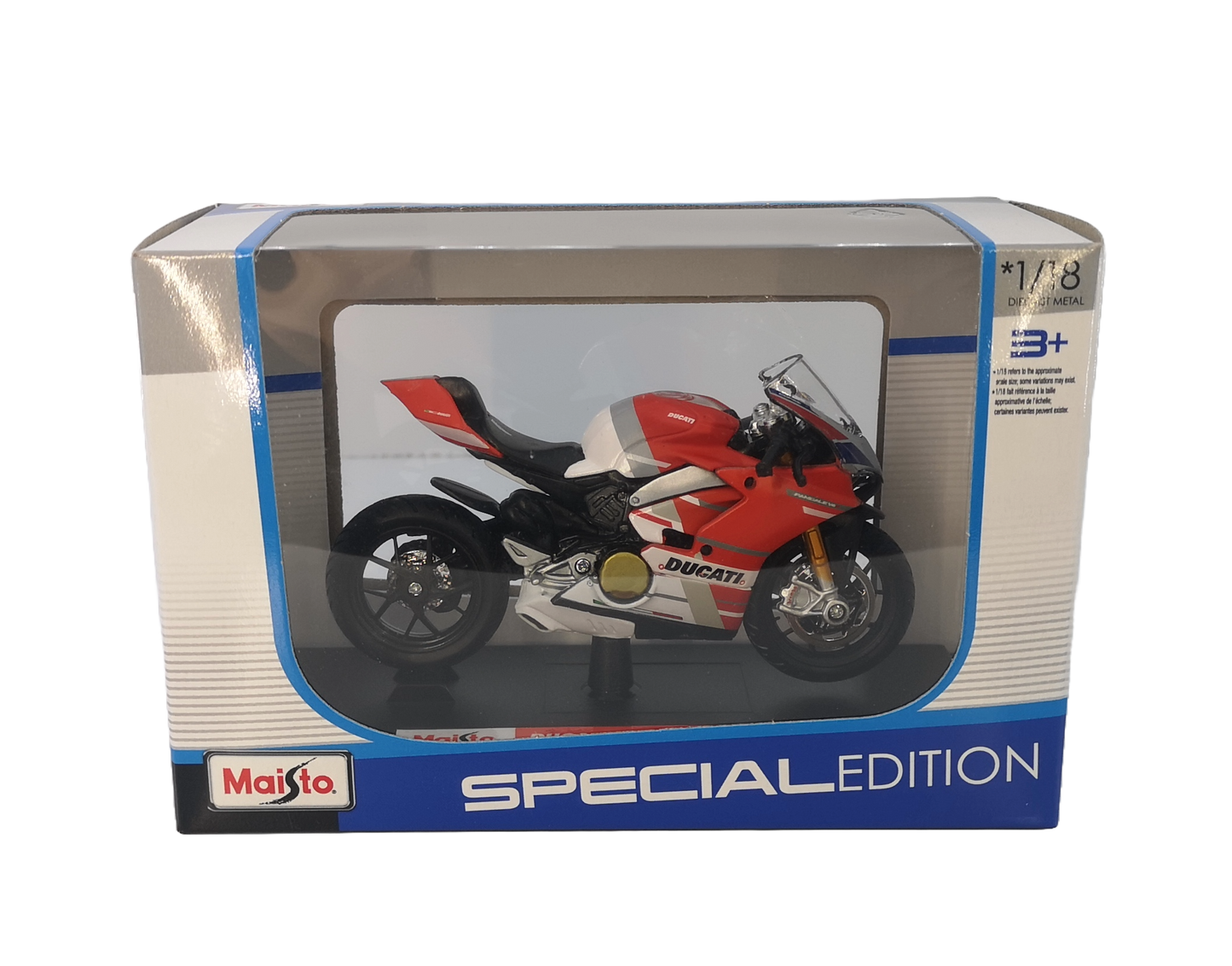 modellino moto scala 1:18 ducati panigale v4 s corse modellini di motociclette