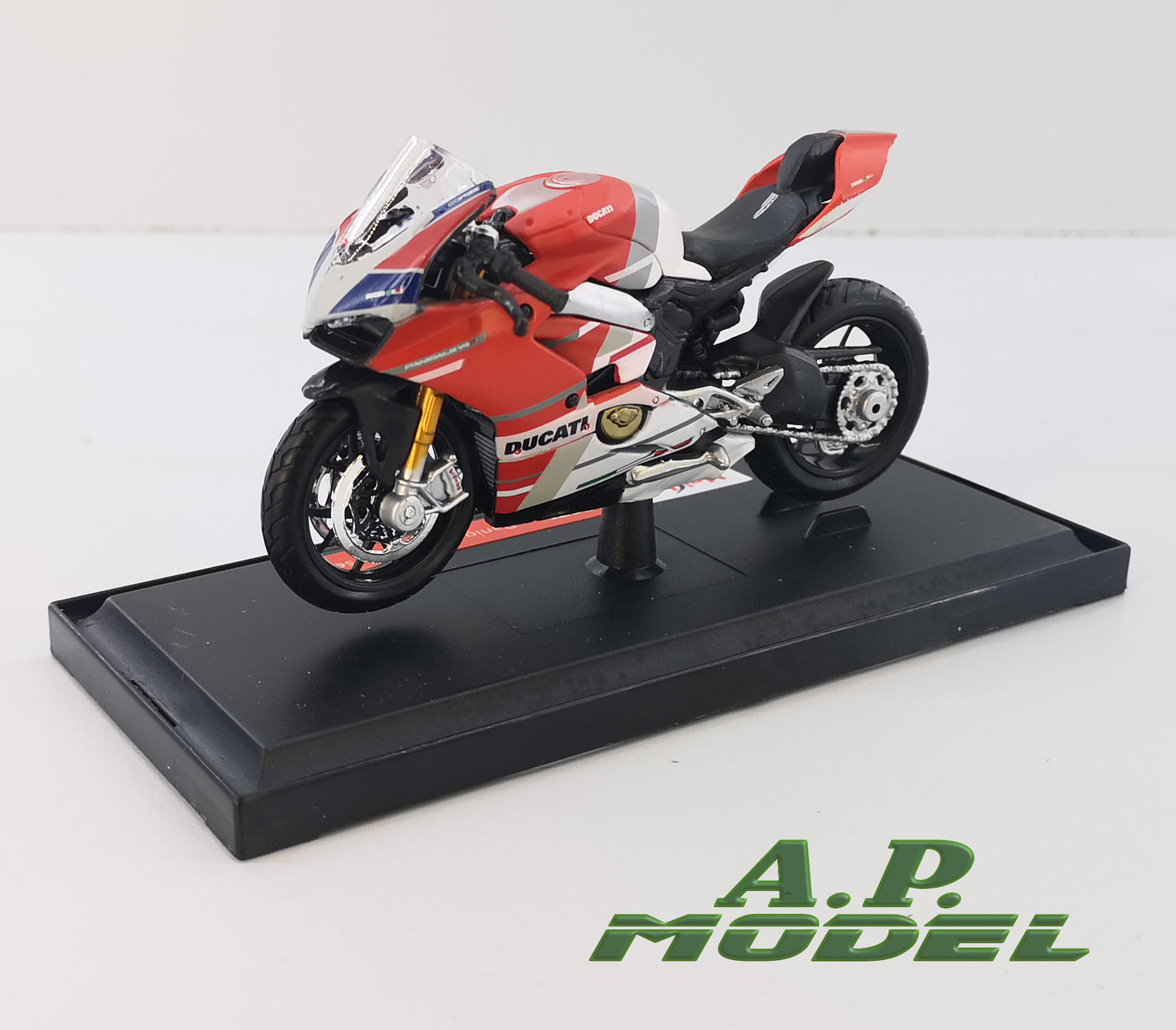 modellino moto scala 1:18 ducati panigale v4 s corse modellini di motociclette