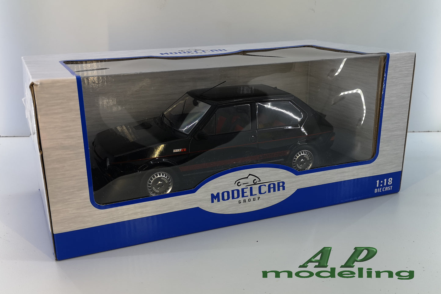 modellino auto scala 1/18 fiat ritmo tc 125 abarth nero modellini da collezione
