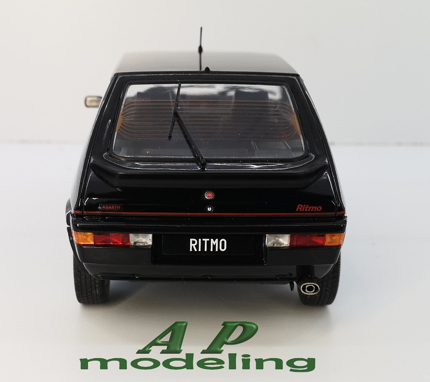 modellino auto scala 1/18 fiat ritmo tc 125 abarth nero modellini da collezione