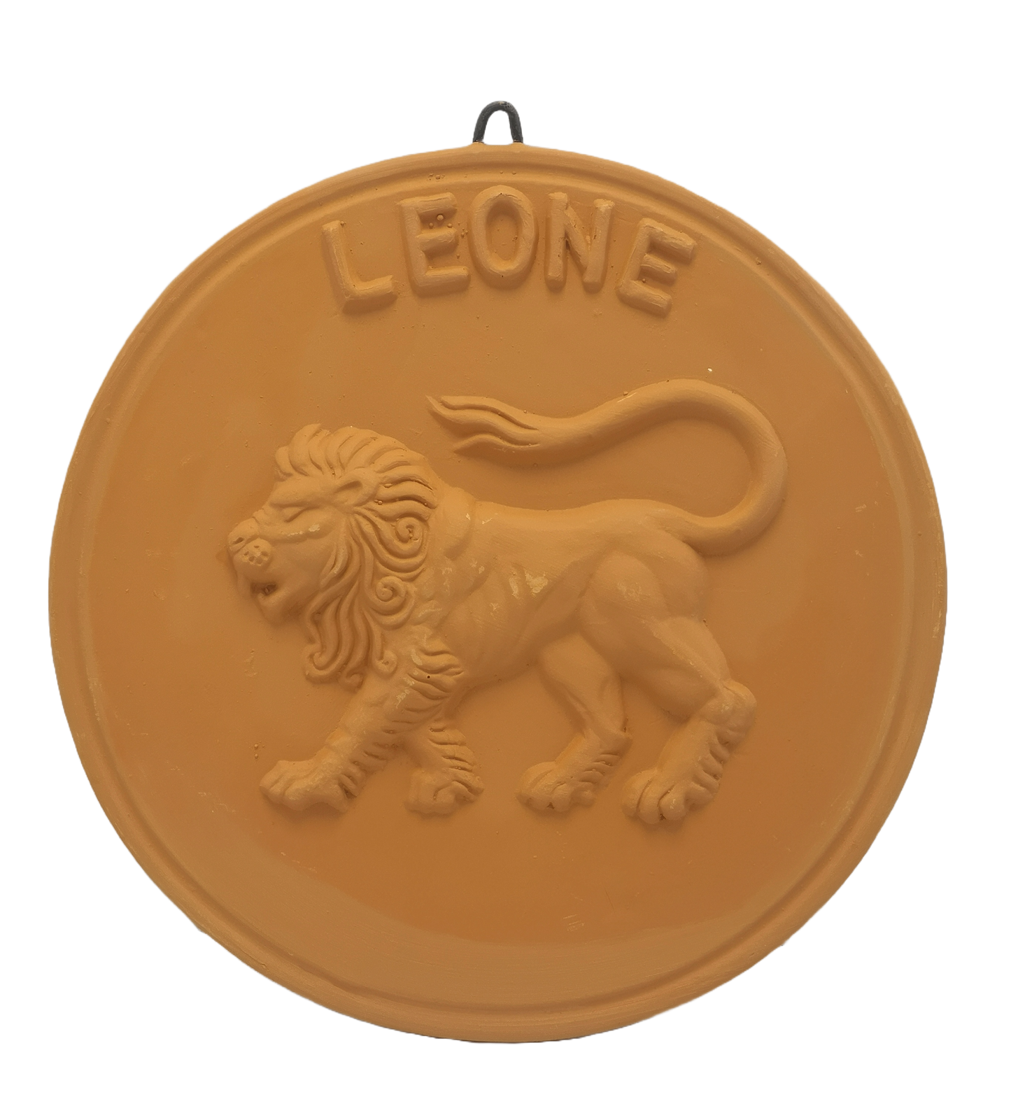 Fregio da parete in terracotta segno zodiacale leone decorazione da appendere