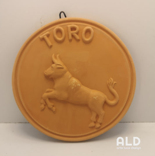 Fregio da parete in terracotta segno zodiacale toro decorazione da appendere