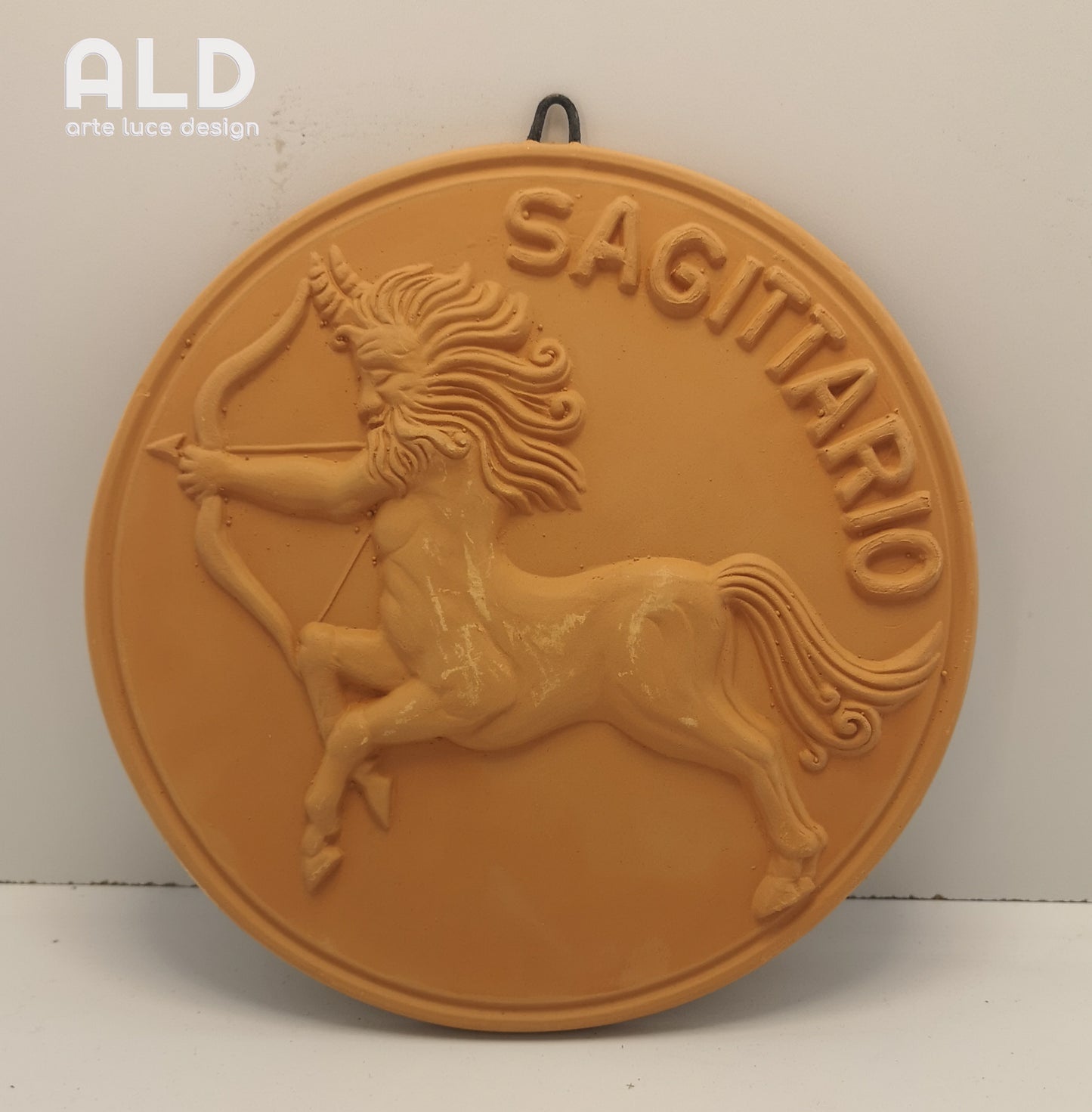 Fregio da parete in terracotta segno zodiacale sagittario decorazione da muro da appendere