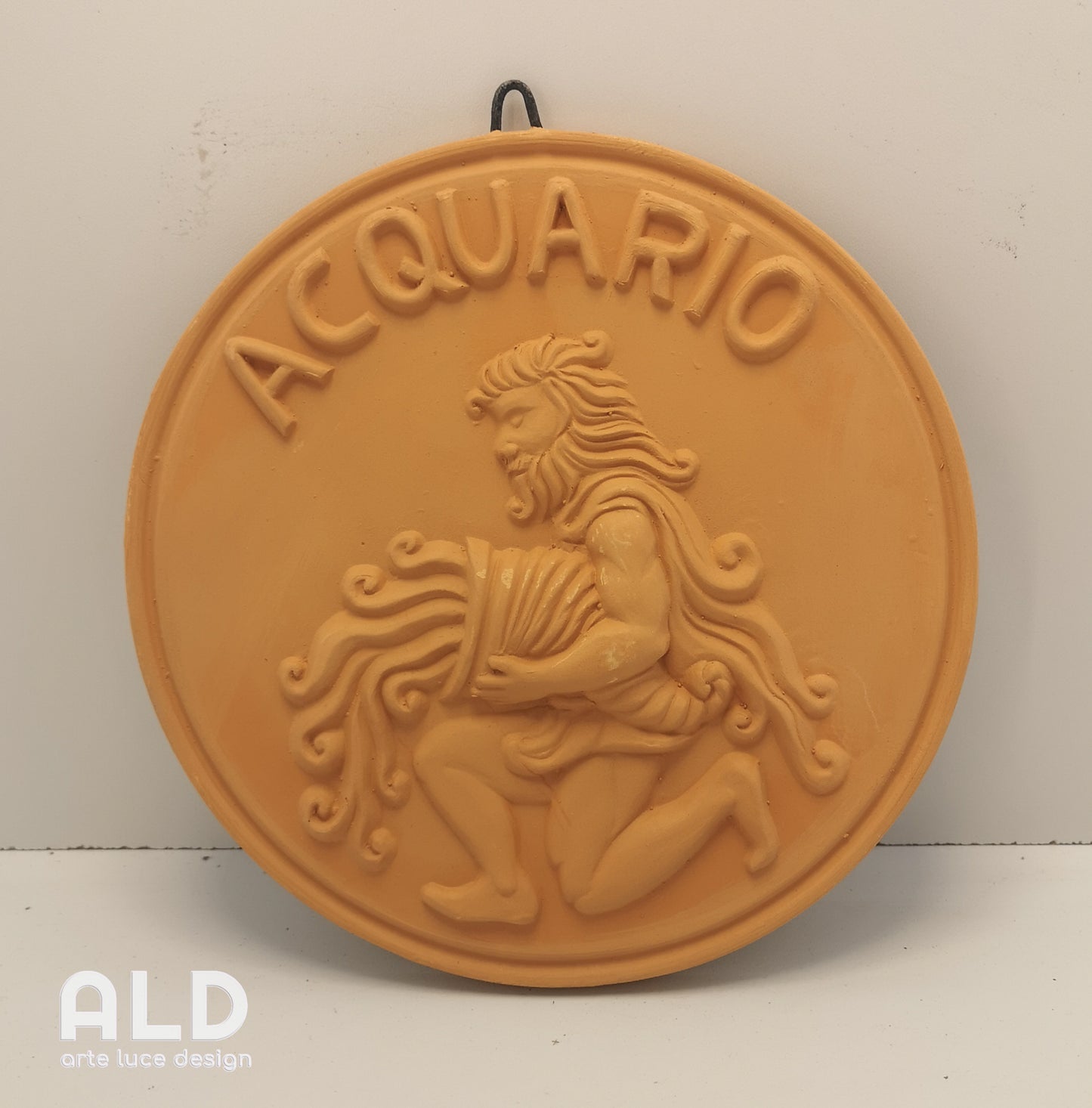 Fregio da parete in terracotta segno zodiacale acquario decorazione da muro da appendere