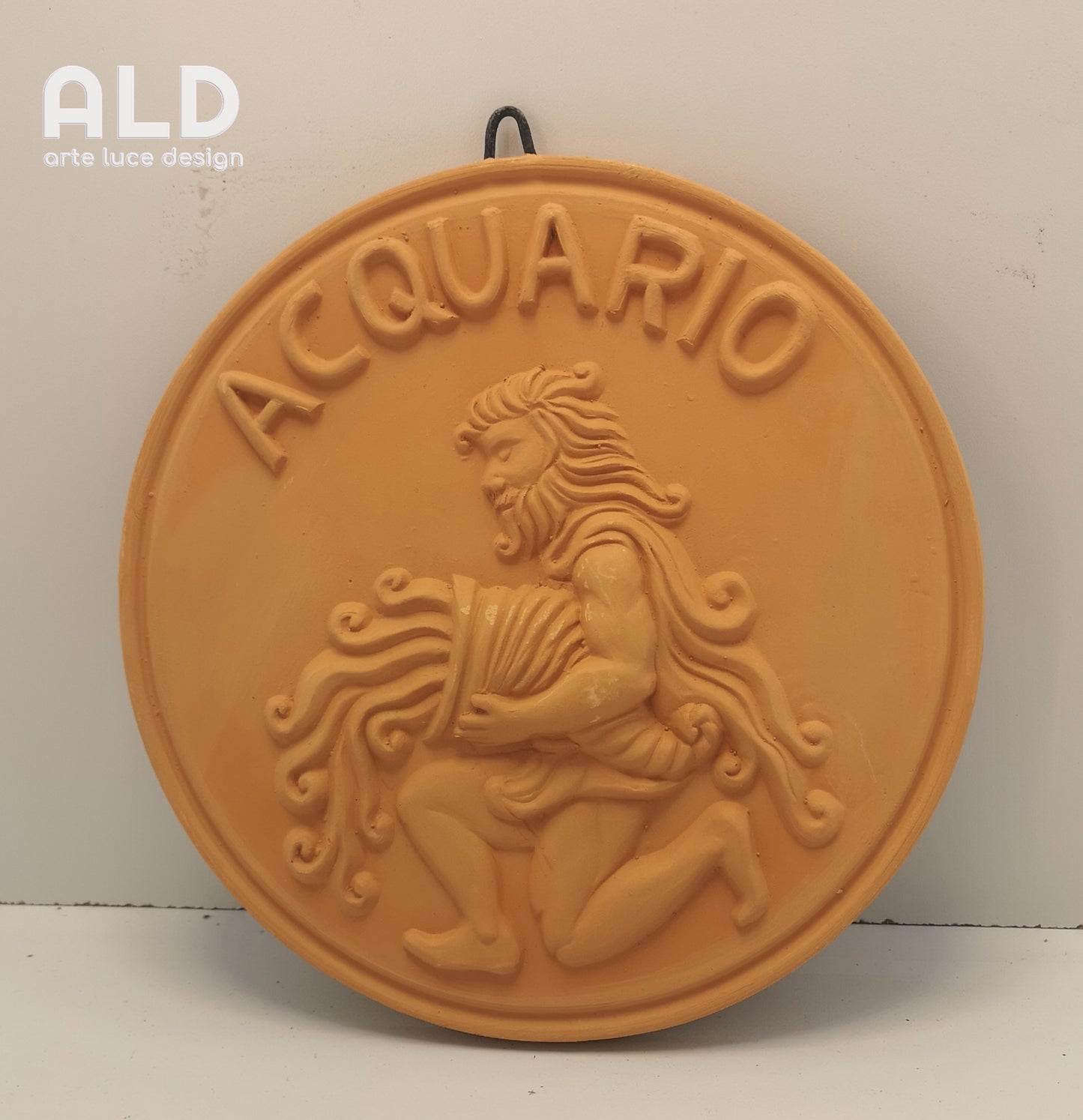 Fregio da parete in terracotta segno zodiacale acquario decorazione da muro da appendere