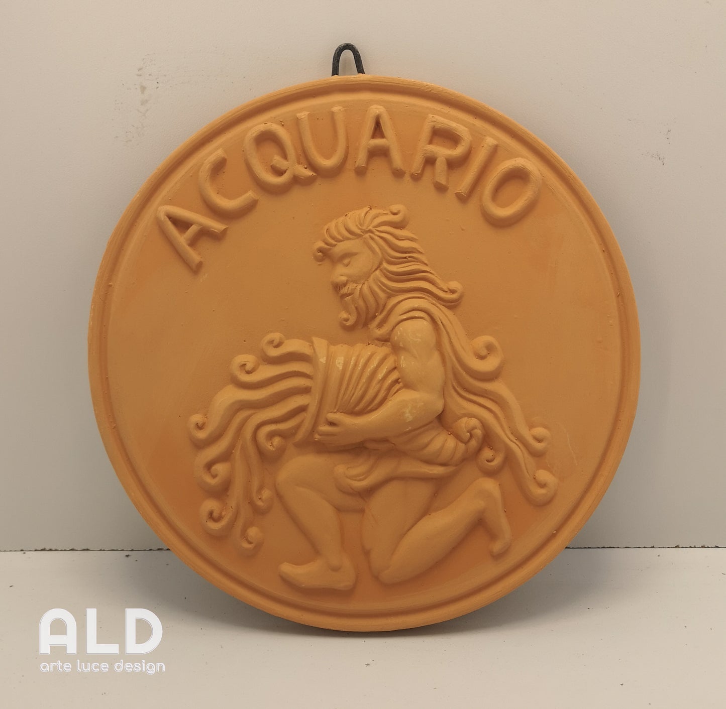 Fregio da parete in terracotta segno zodiacale acquario decorazione da muro da appendere