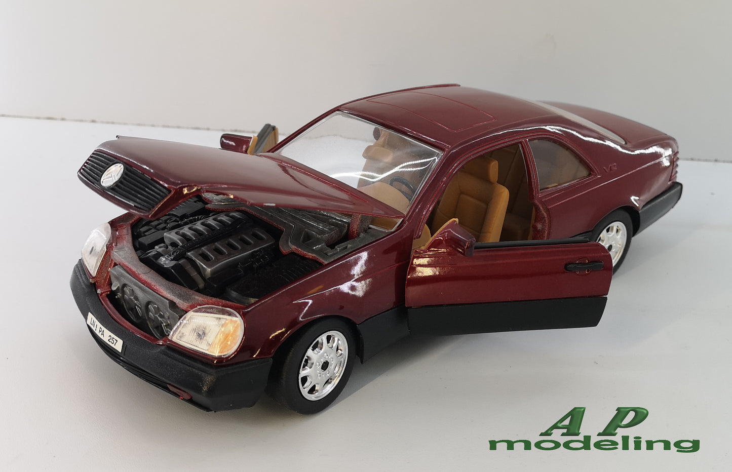 modellino auto scala 1/18 Mercedes Benz S600 coupè modellini vintage obsoleto