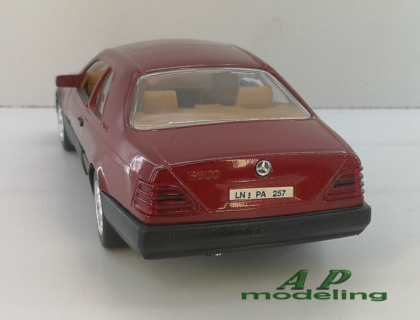 modellino auto scala 1/18 Mercedes Benz S600 coupè modellini vintage obsoleto