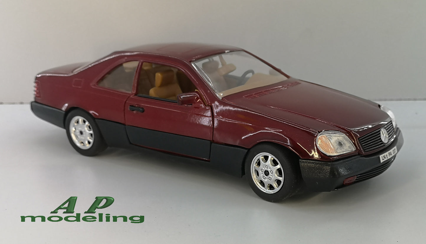 modellino auto scala 1/18 Mercedes Benz S600 coupè modellini vintage obsoleto