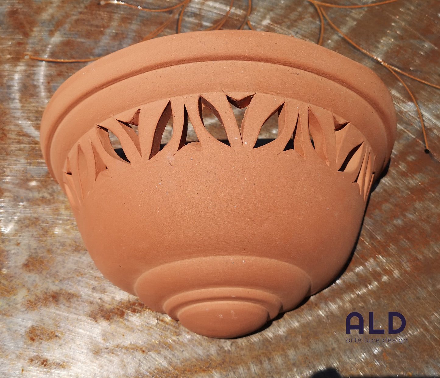 Gerla traforata da parete vaso in terracotta per fiori piante fioriera giardino