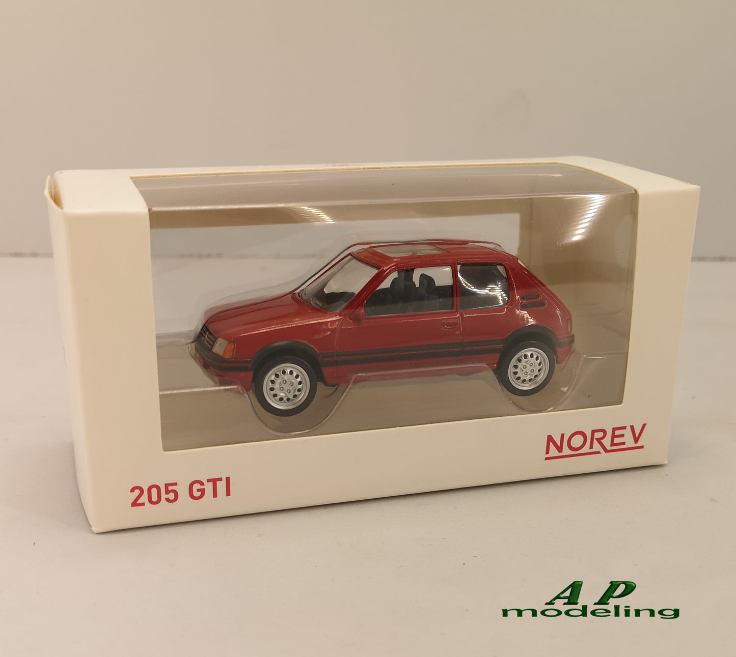 modellino auto 1:43 Peugeot 205 1.6 GTI macchinine da collezione della norev