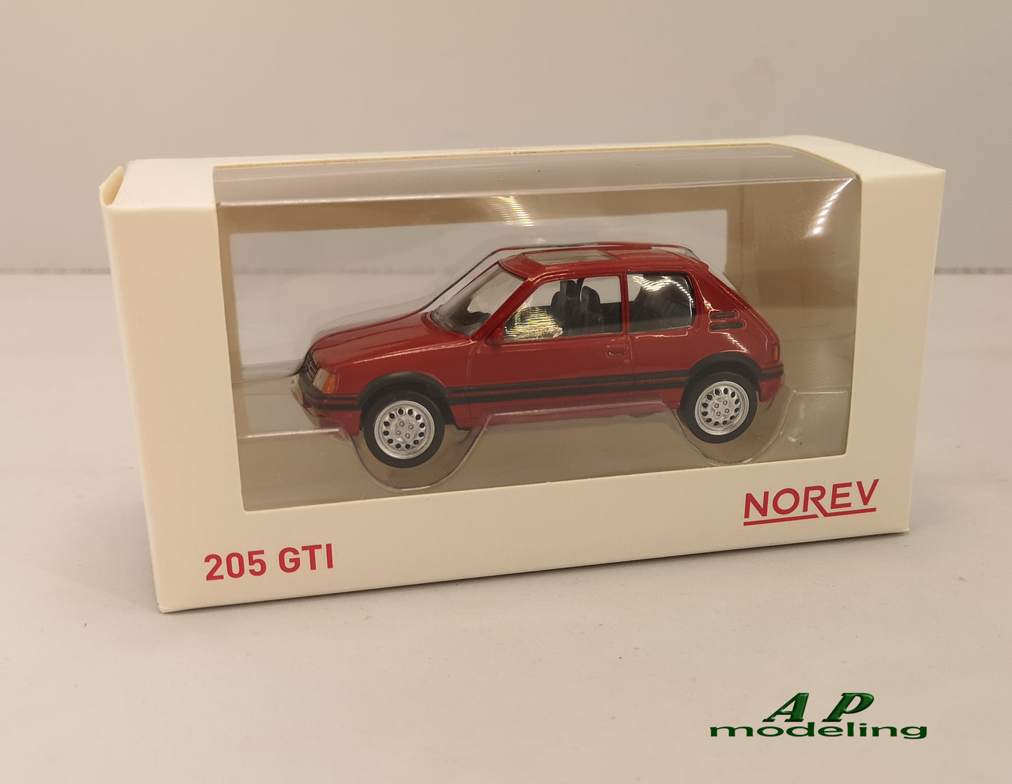 modellino auto 1:43 Peugeot 205 1.6 GTI macchinine da collezione della norev