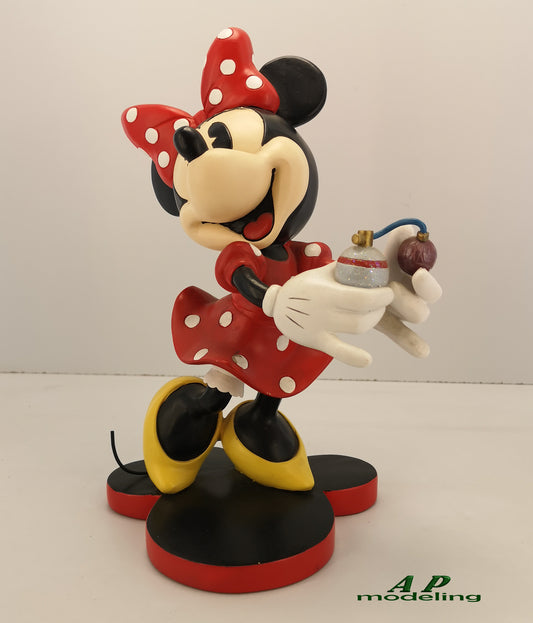 Personaggi da collezione 3D Disney Minnie topolina in resina da esposizione