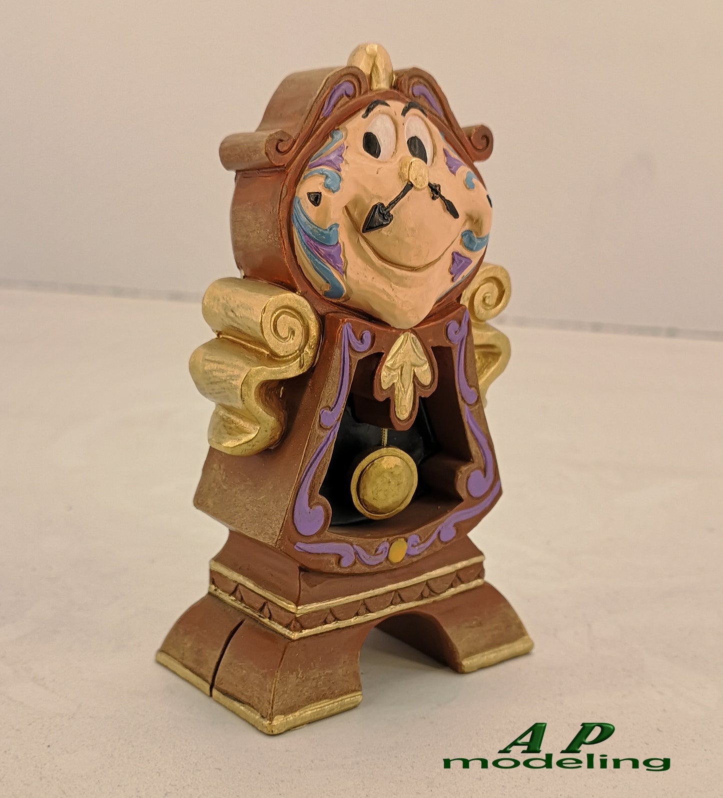 Personaggi da collezione 3D Disney orologio Pendolo di  "La Bella e la Bestia"