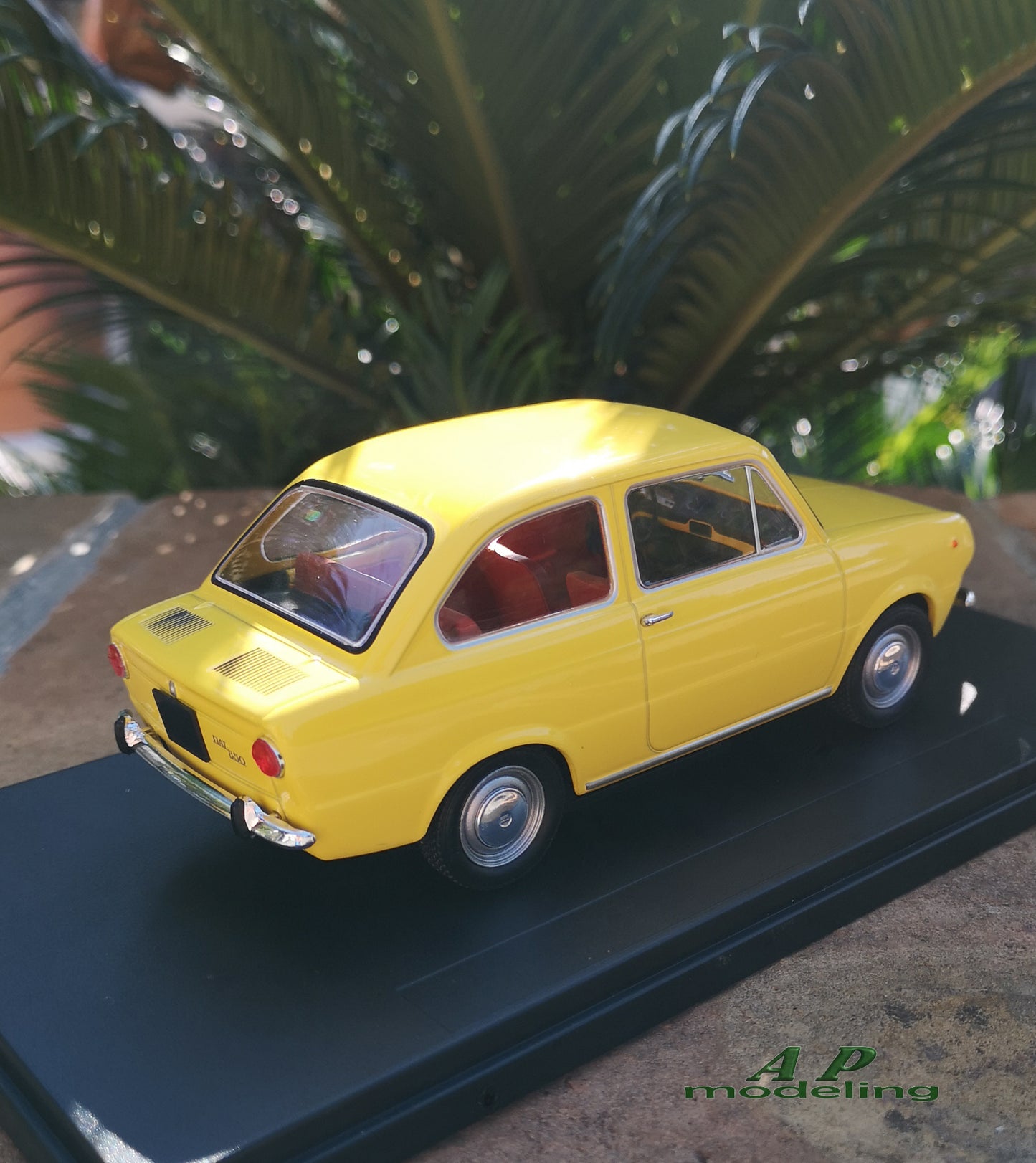 modellino auto scala 1/24 Fiat 850 modellini stile vintage metal die cast