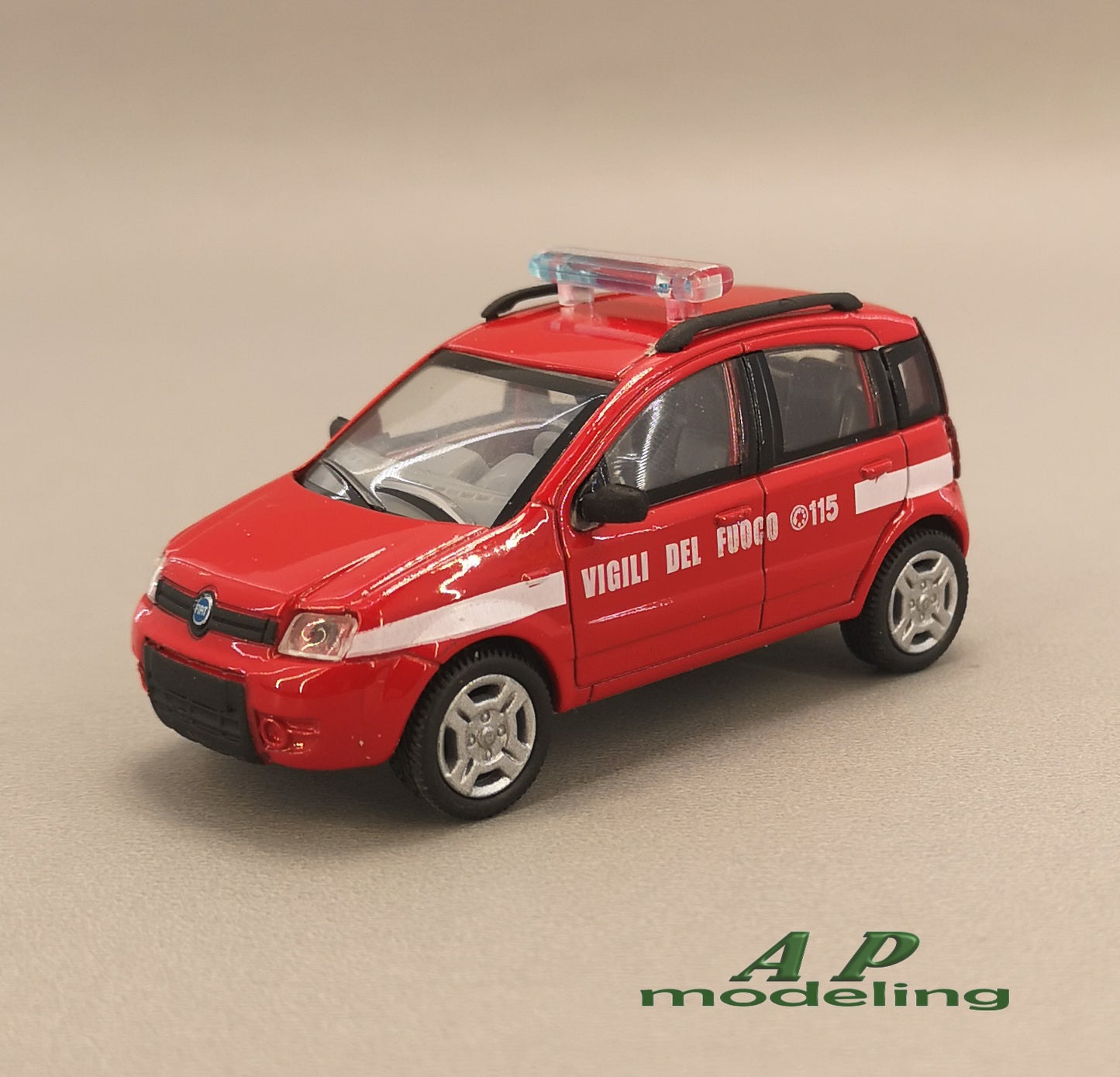 modellino auto 1/43 fiat panda vigili del fuoco pompieri modellini new ray