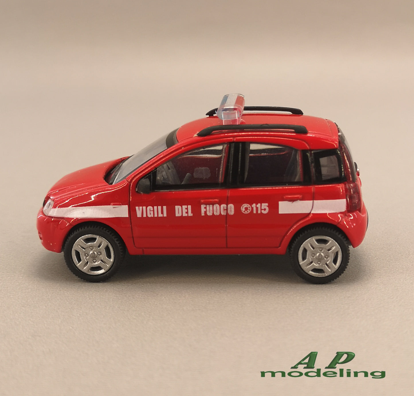 modellino auto 1/43 fiat panda vigili del fuoco pompieri modellini new ray