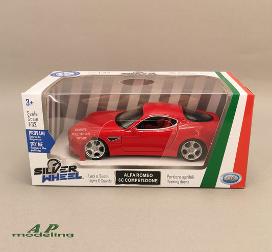 modellino auto scala 1/32 alfa romeo 8c competizione modellini da collezione