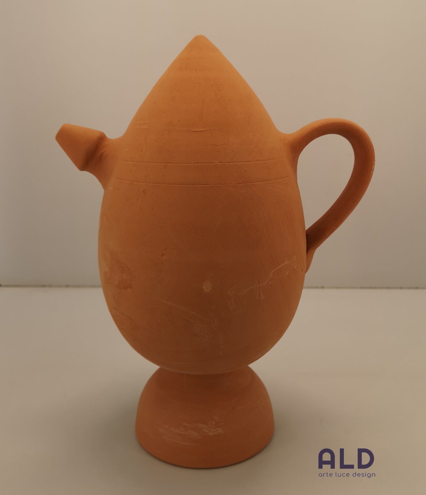 Caraffa in terracotta Bummulo Malandrino in stile siciliano contenitore acqua