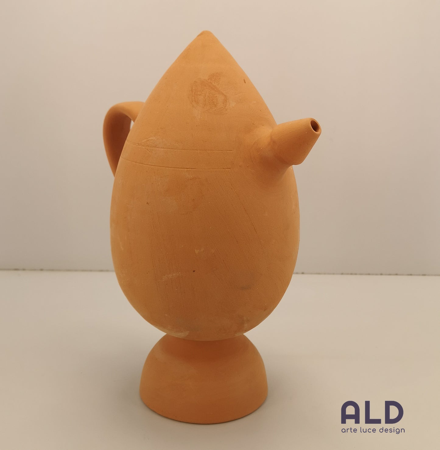 Caraffa in terracotta Bummulo Malandrino in stile siciliano contenitore acqua