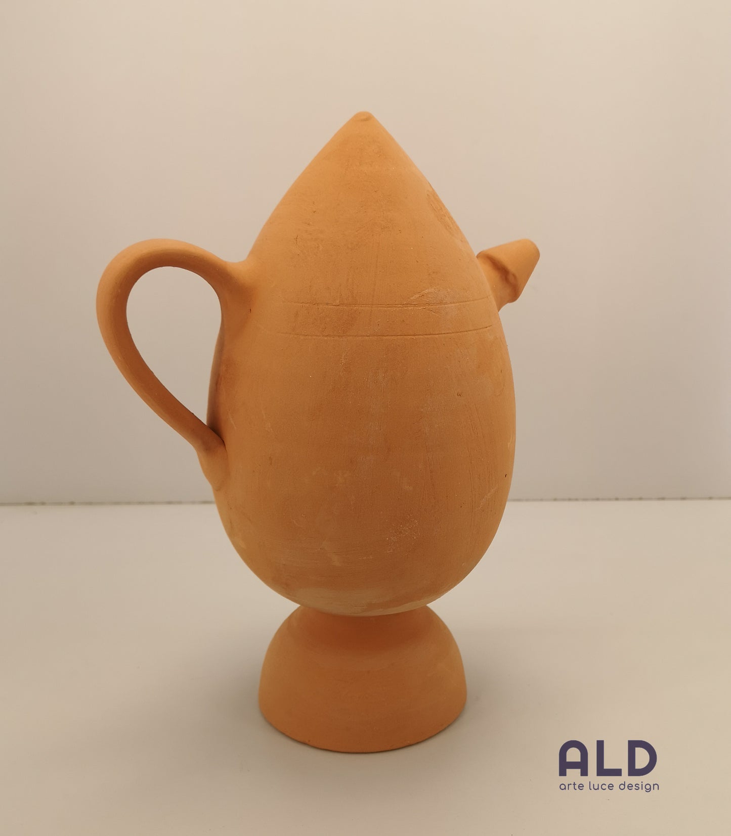 Caraffa in terracotta Bummulo Malandrino in stile siciliano contenitore acqua