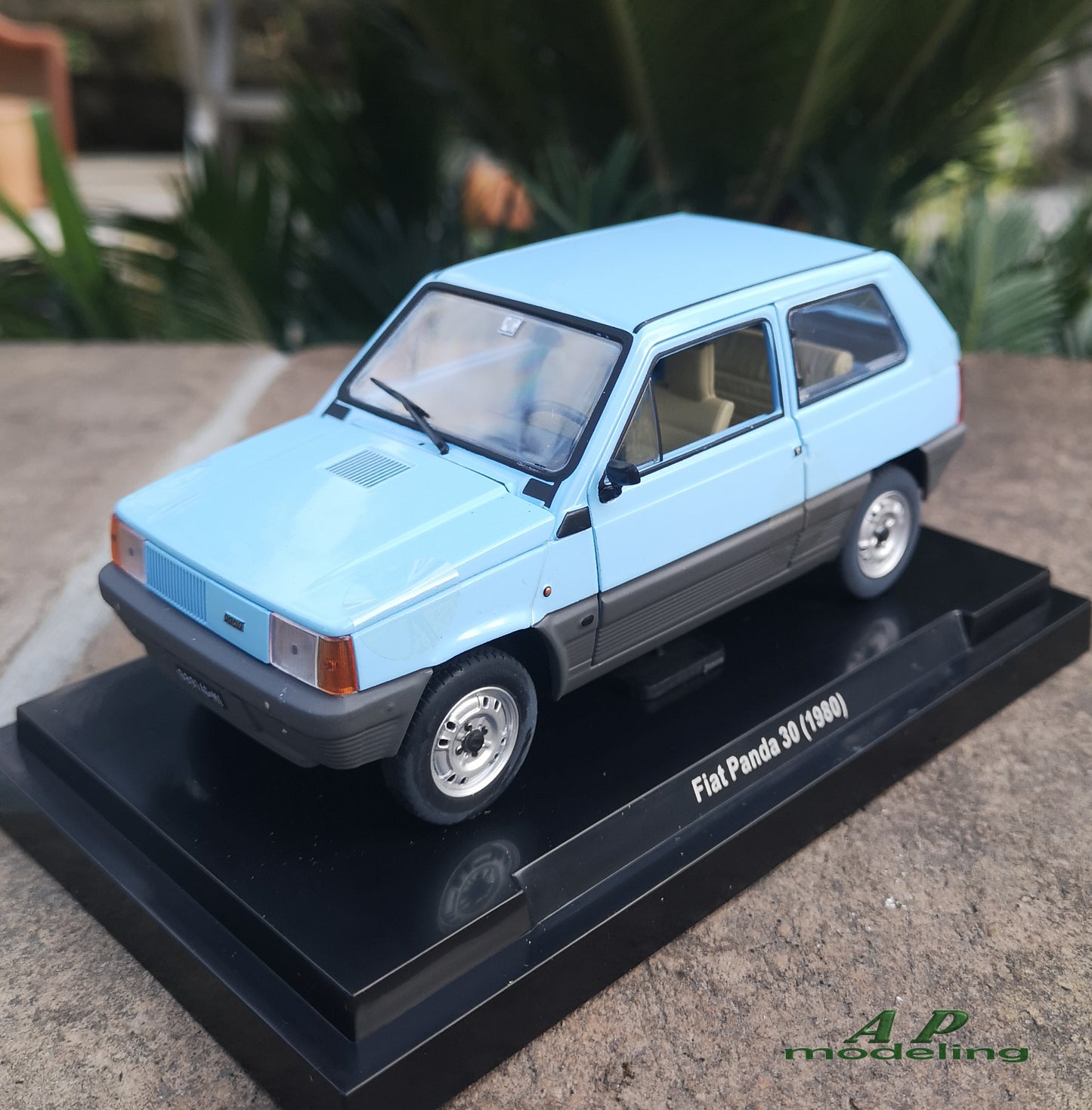modellino auto scala 1/24 fiat panda 30 del 1980 modellini vintage die cast