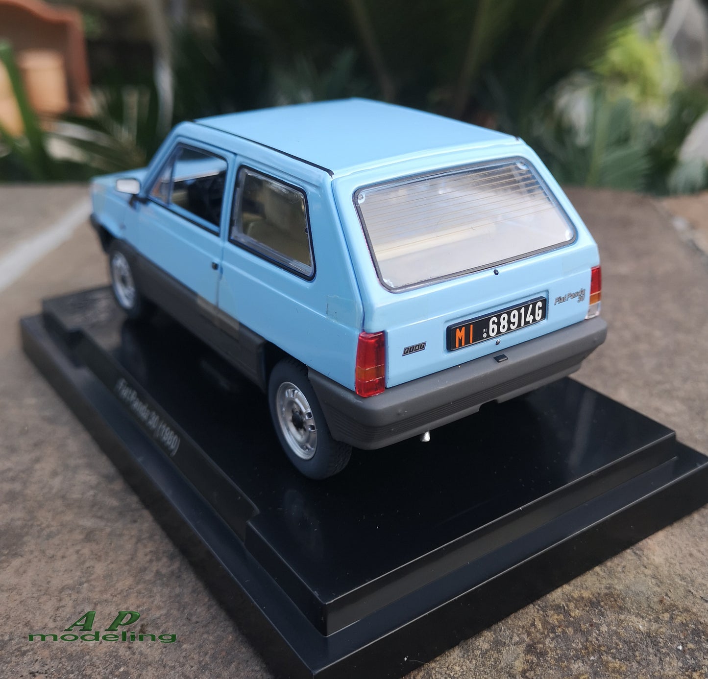 modellino auto scala 1/24 fiat panda 30 del 1980 modellini vintage die cast