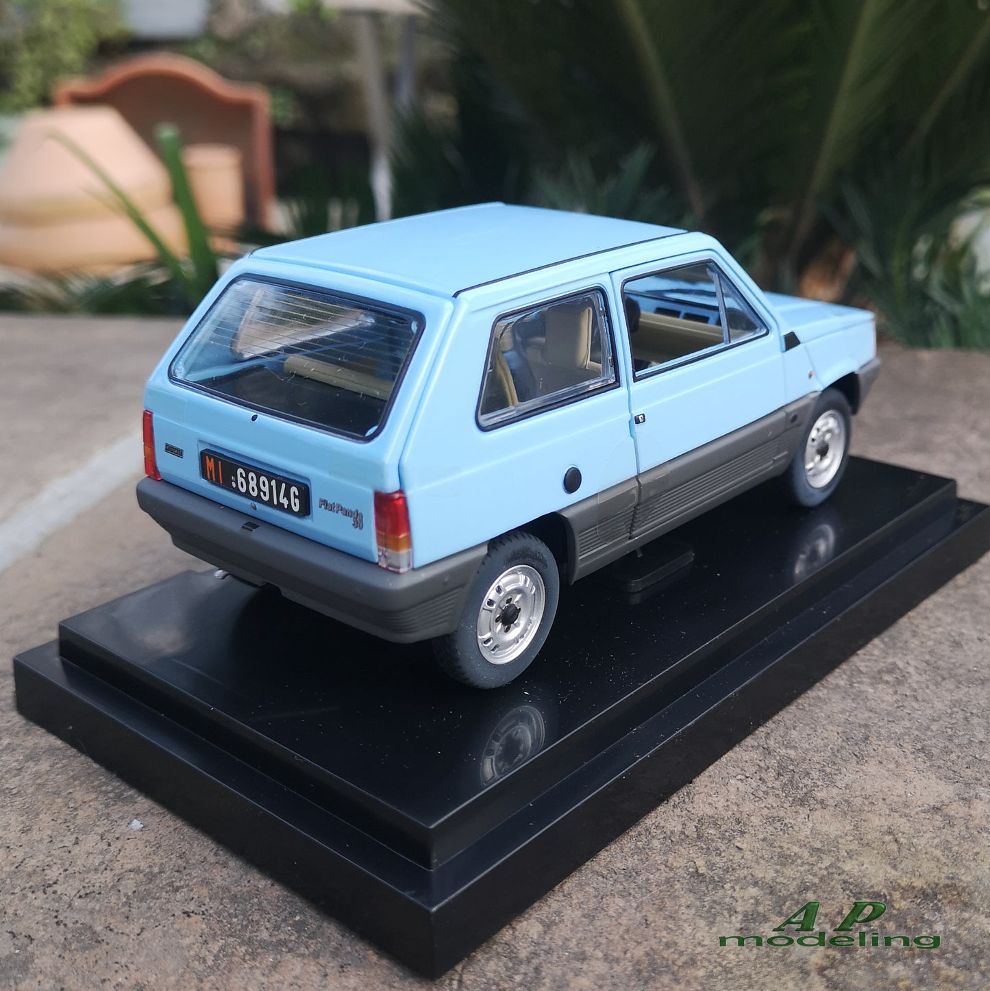 modellino auto scala 1/24 fiat panda 30 del 1980 modellini vintage die cast