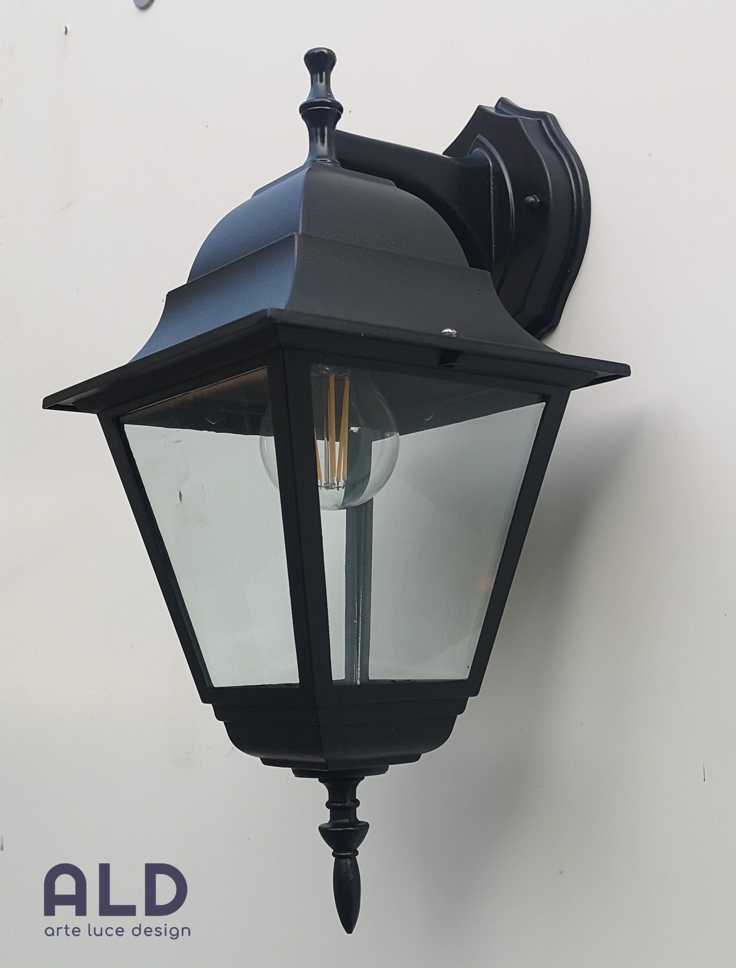 lanterna esterno rustico applique classico da muro in alluminio lampada e27 PN