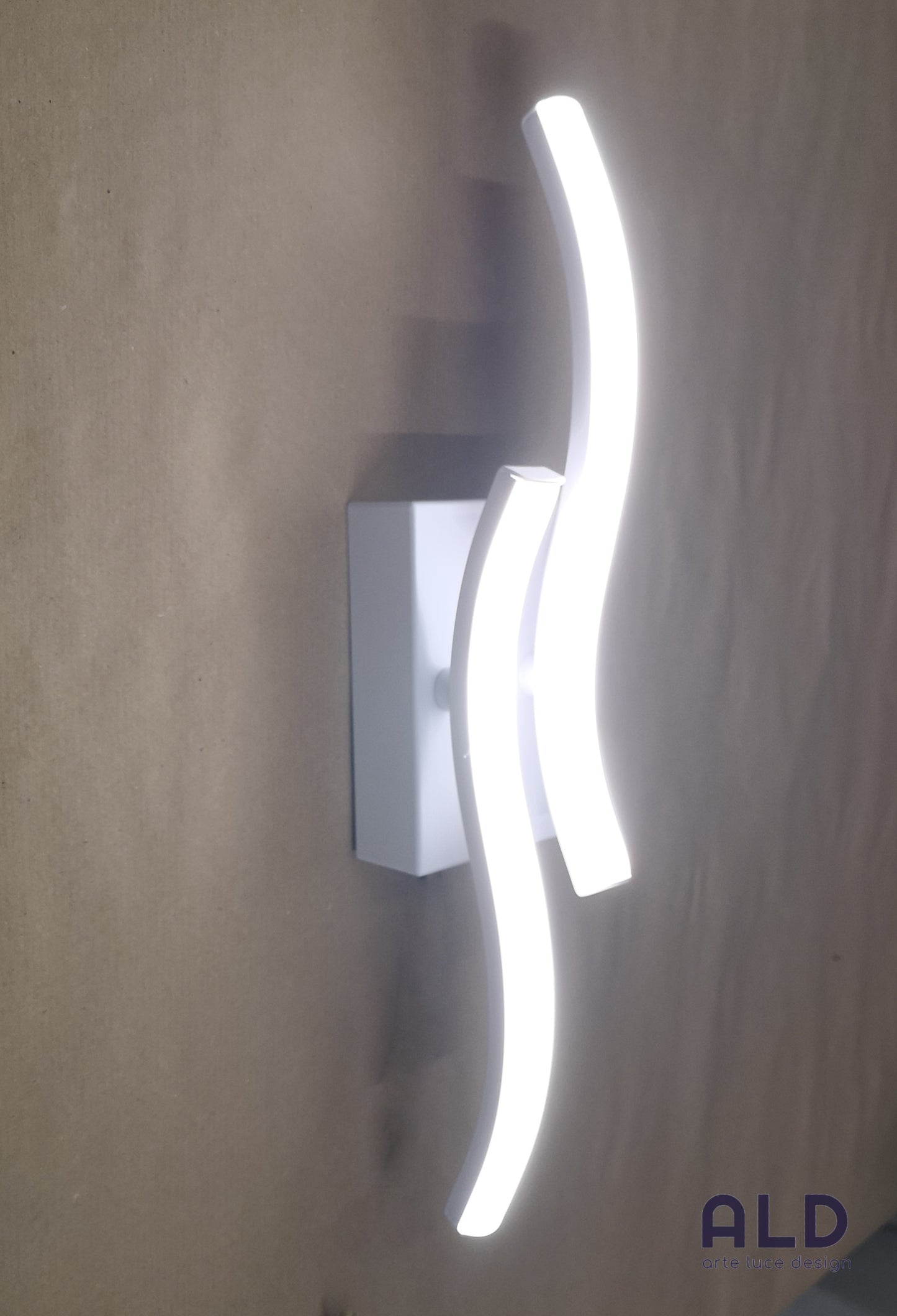 Applique led bianco lampada da parete doppia emissione 9w 3 tonalità luce