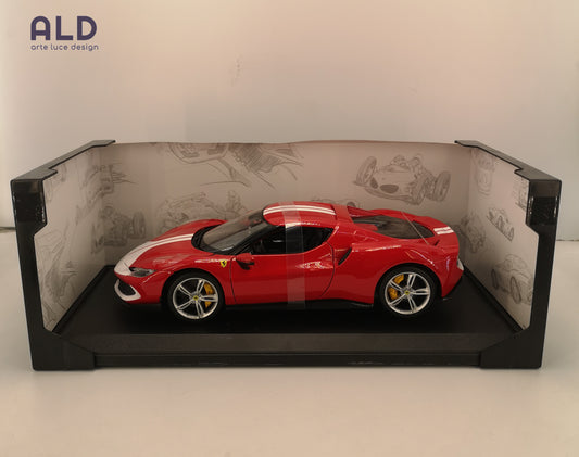 modellino ferrari 296 GTB assetto fiorano macchinina scala 1/18 bburago die cast