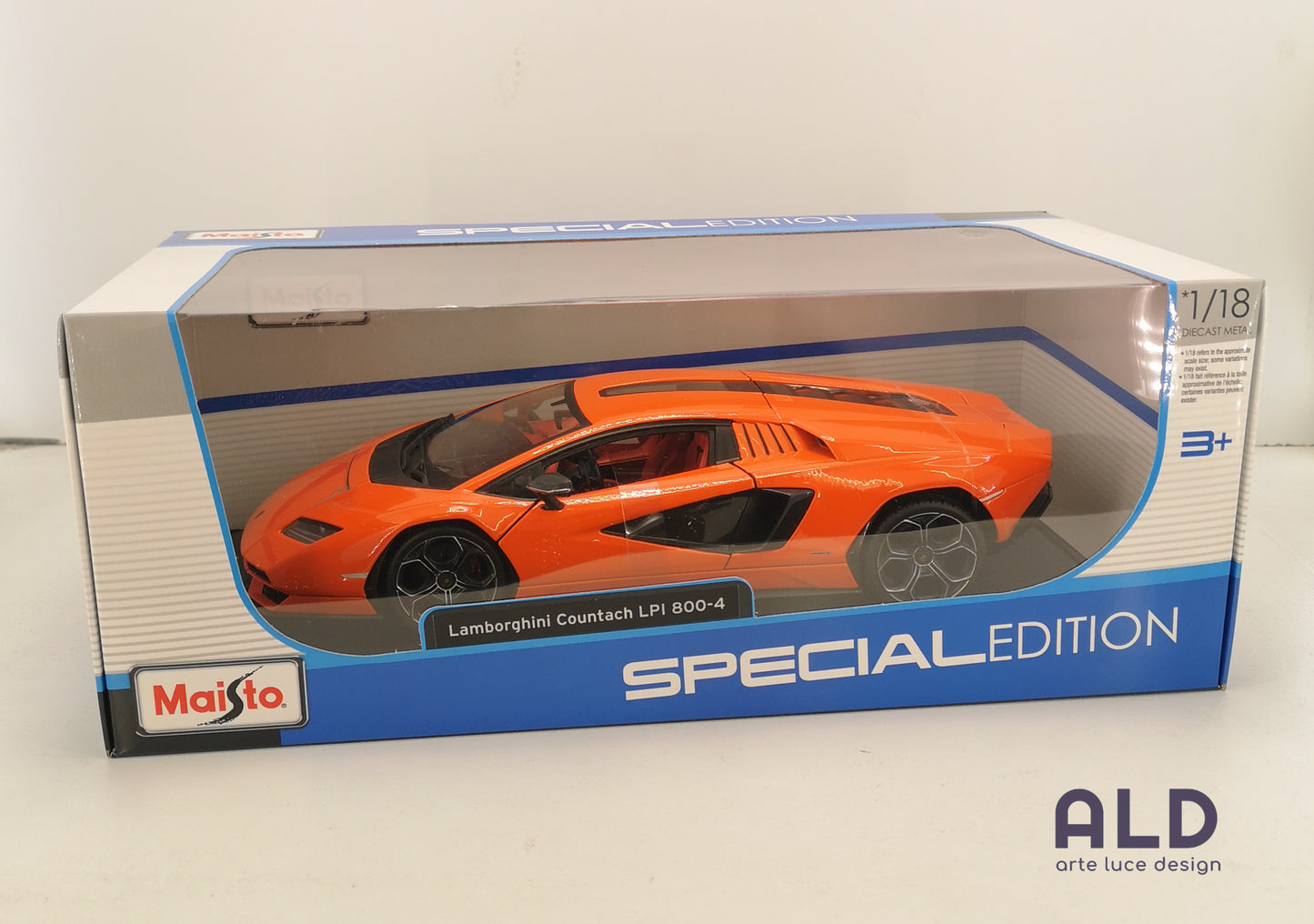 modellino auto scala 1/18 lamborghini countach lpi 800-4 modellini della maisto